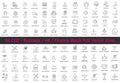 96 Ceo, HR, Business, Finance icons vector flat black line icons.